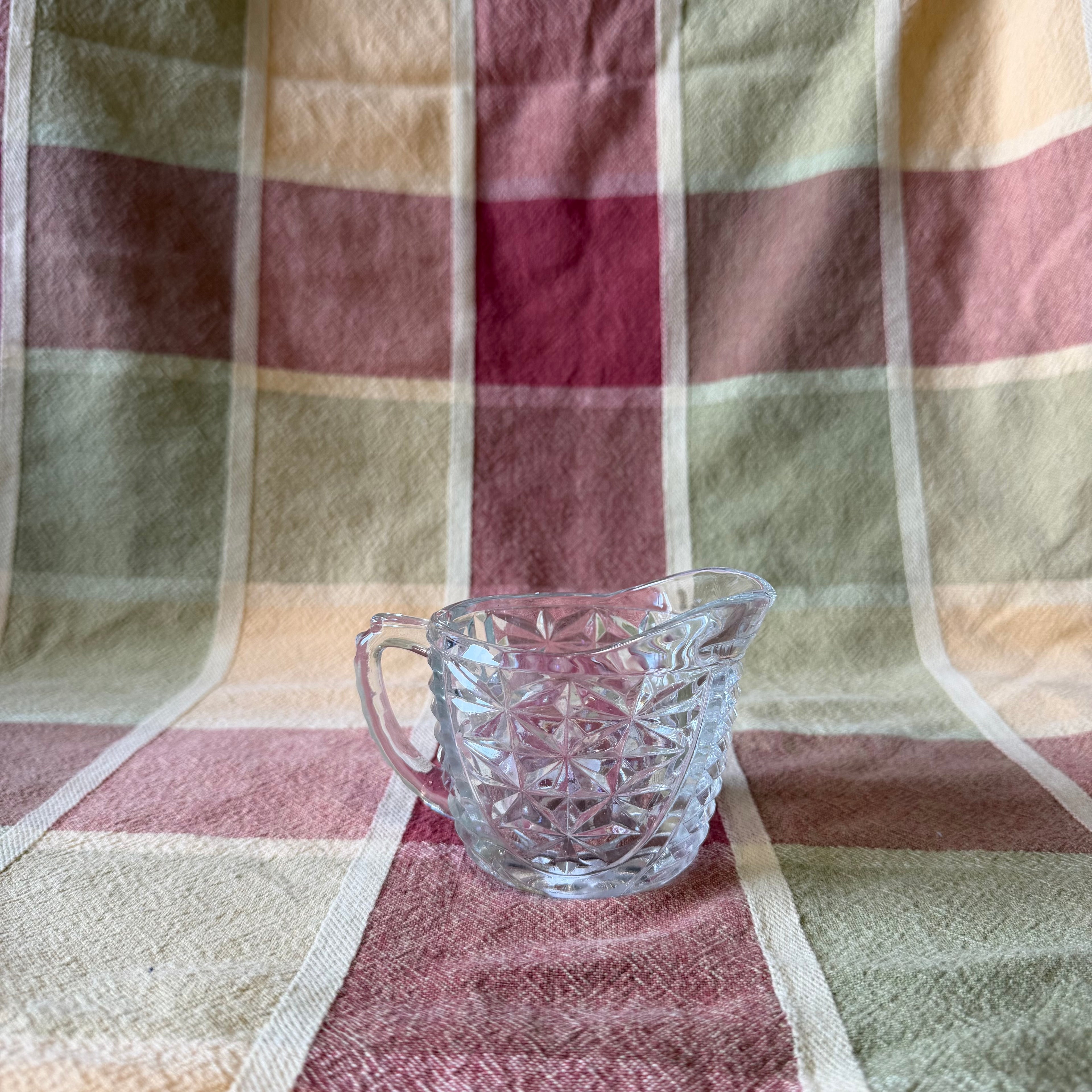 Glass Cream Pitcher Pot