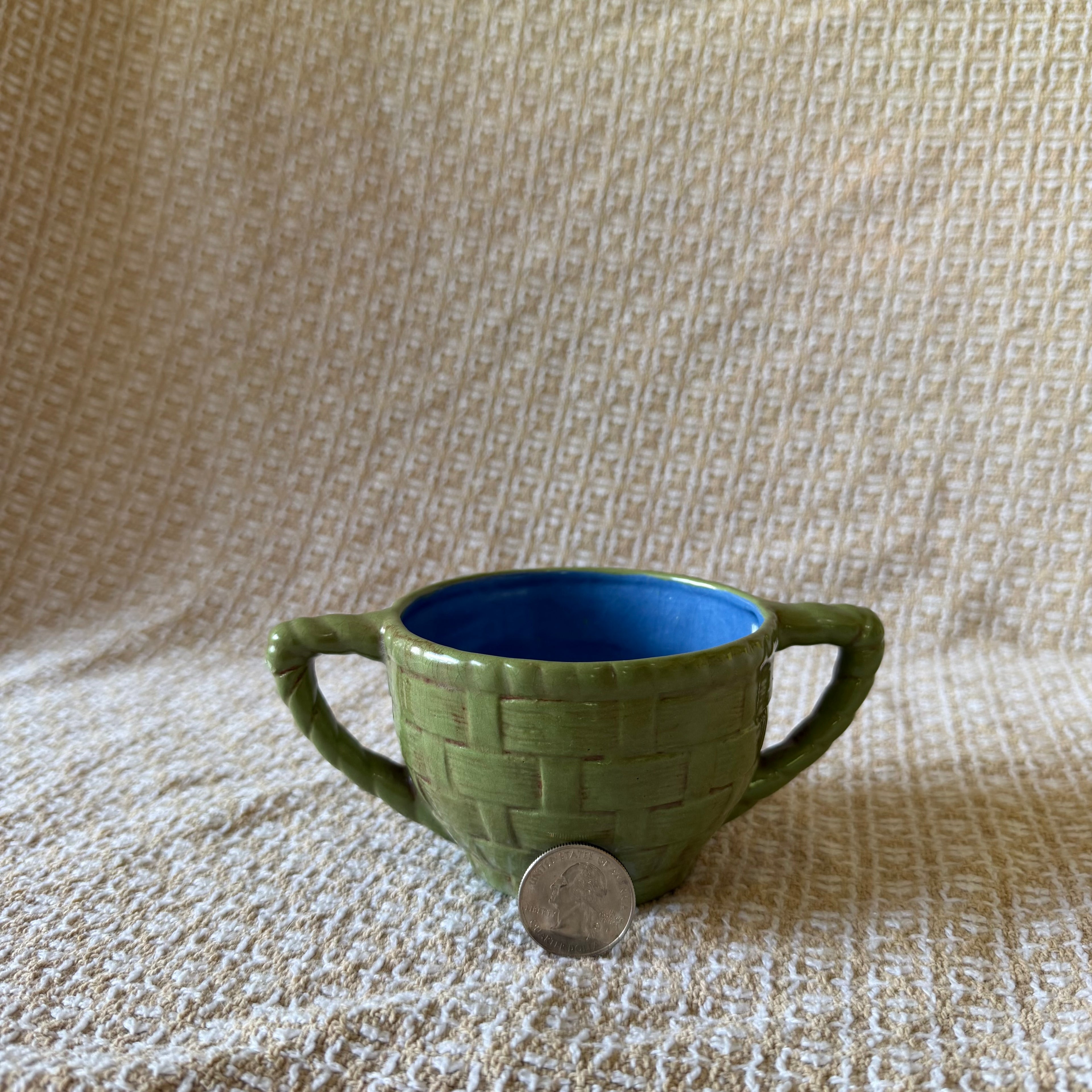 Green Double Handle Pot