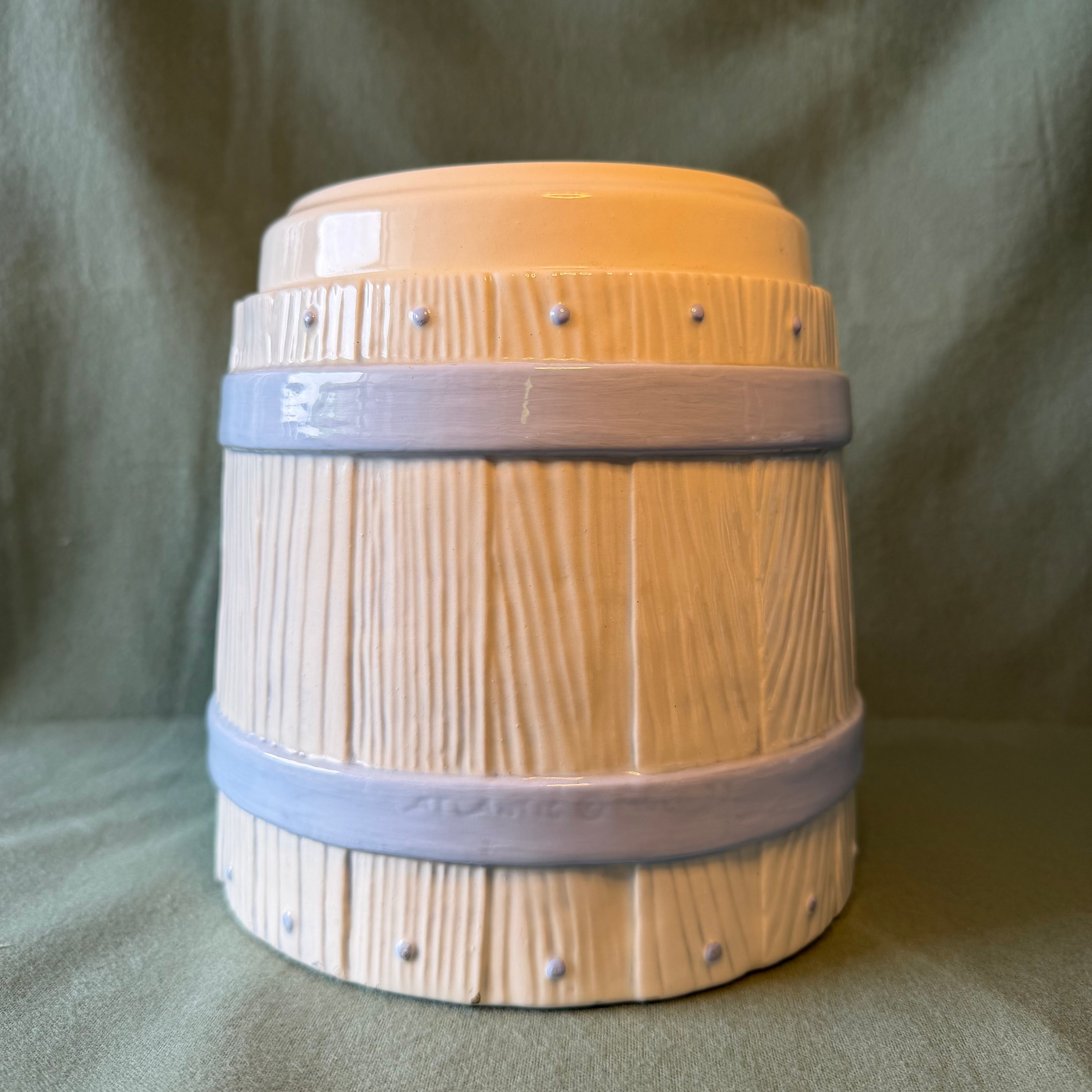 Large Blue Flower Pot