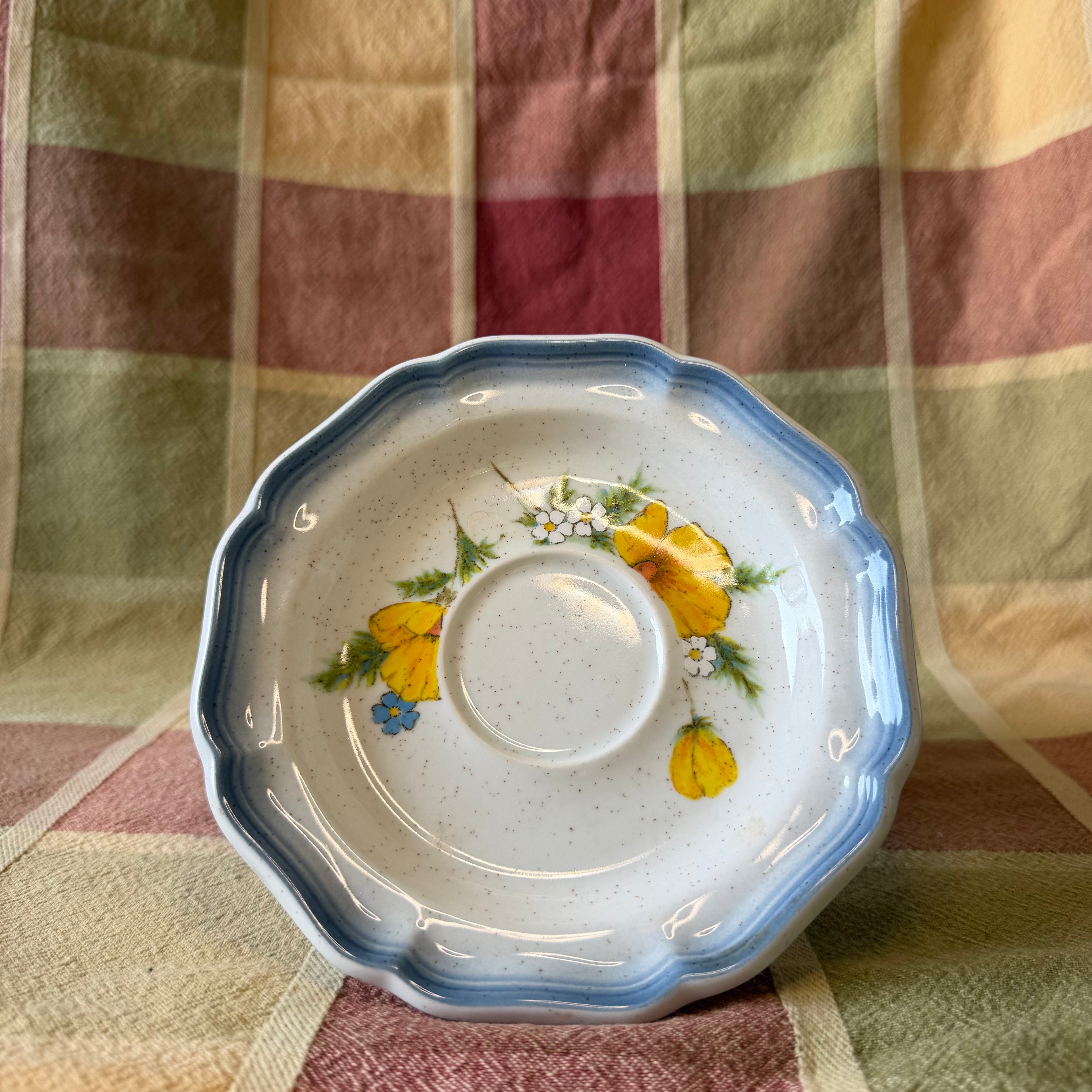 Flower Tea Cup Pot with Plate