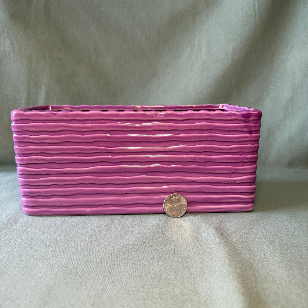 Purple Rectangular Pot