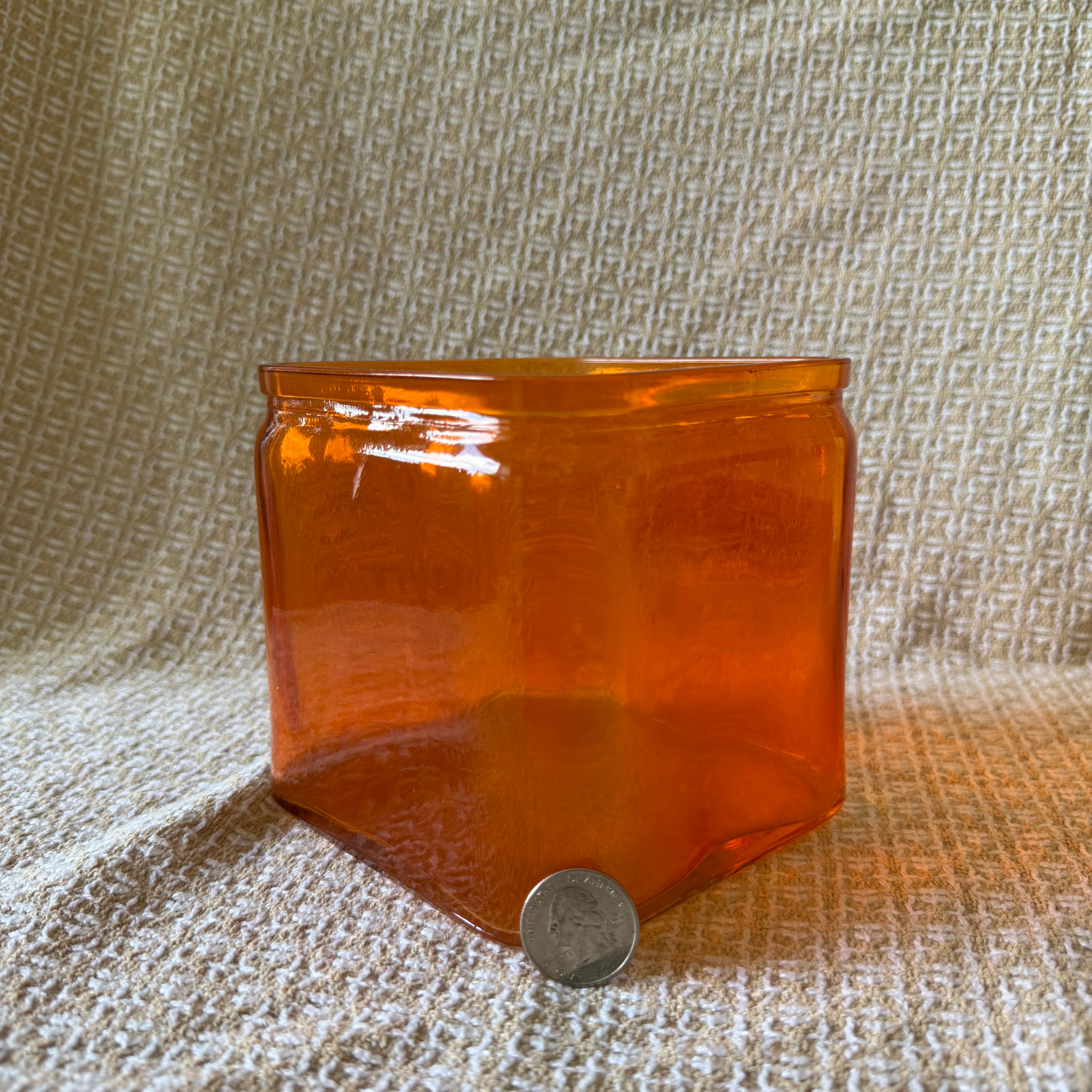 Colorful Glass Block Pot