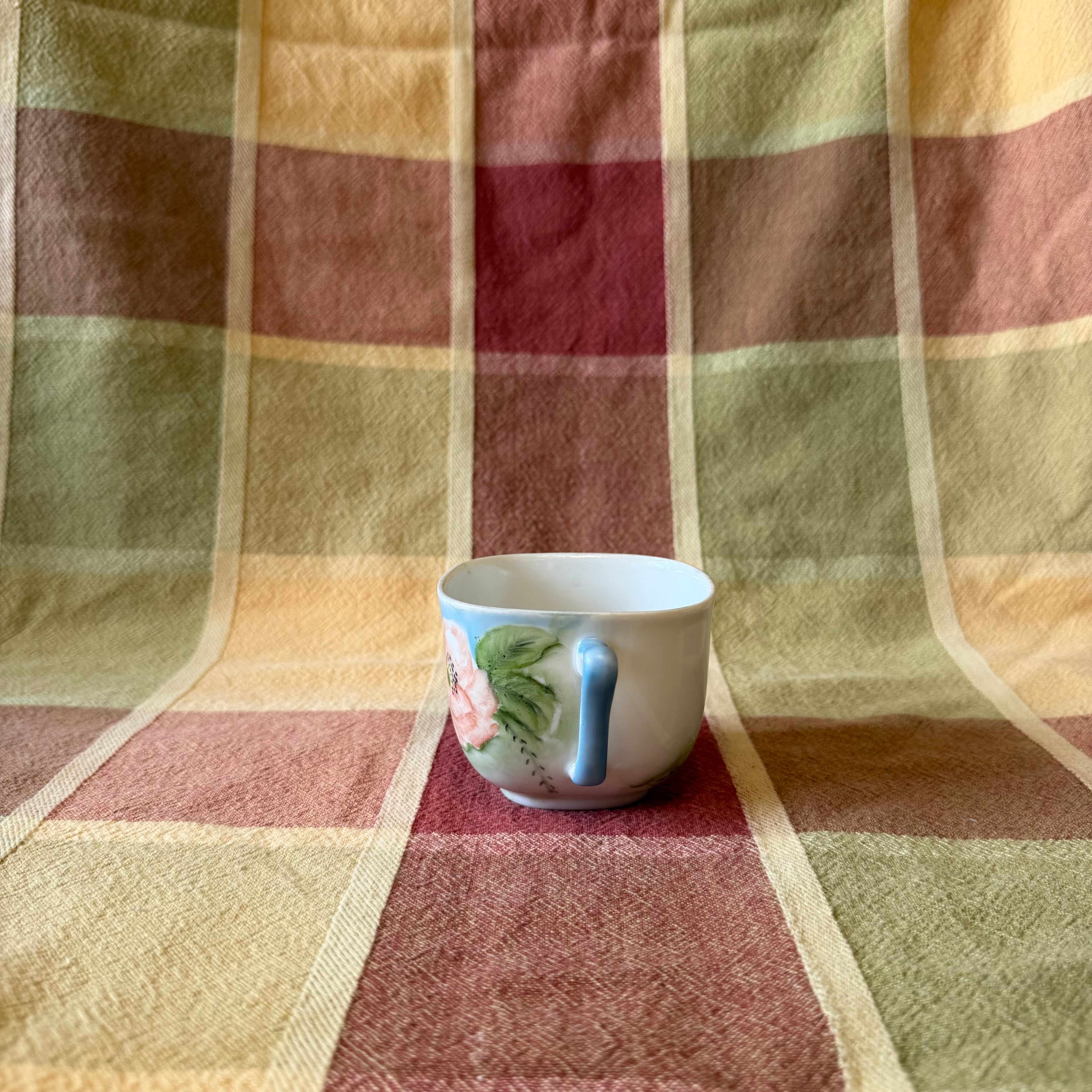 Floral Square Tea Cup Pot