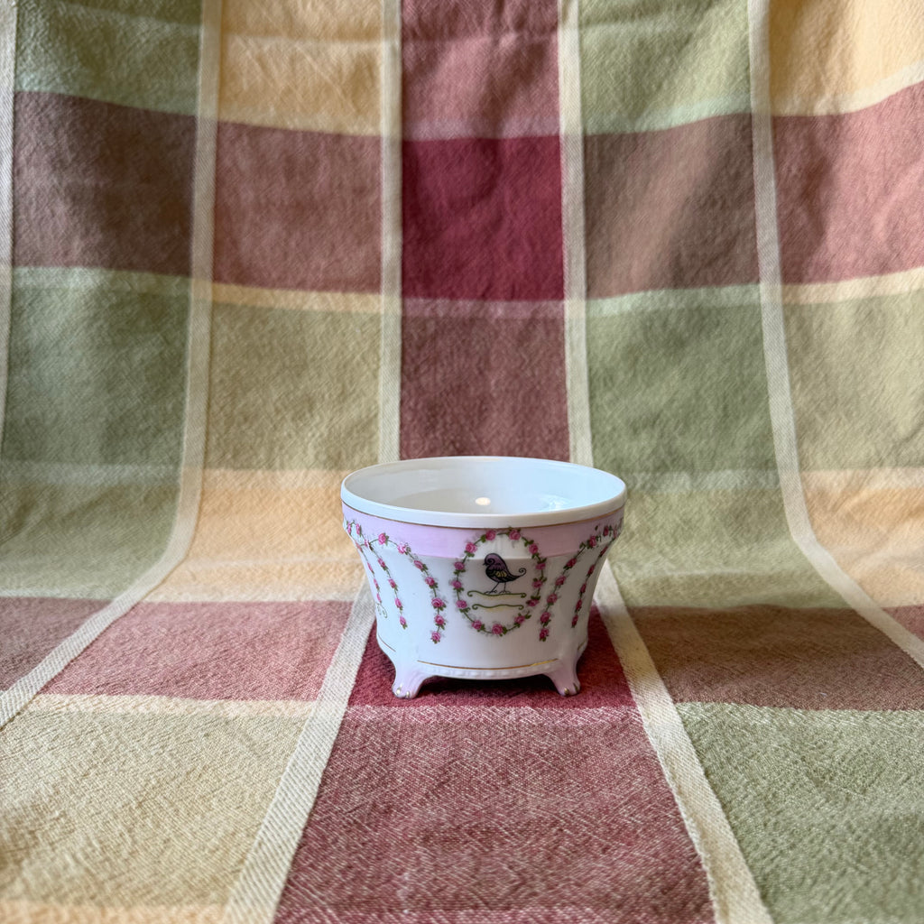 Bird and Roses Pot
