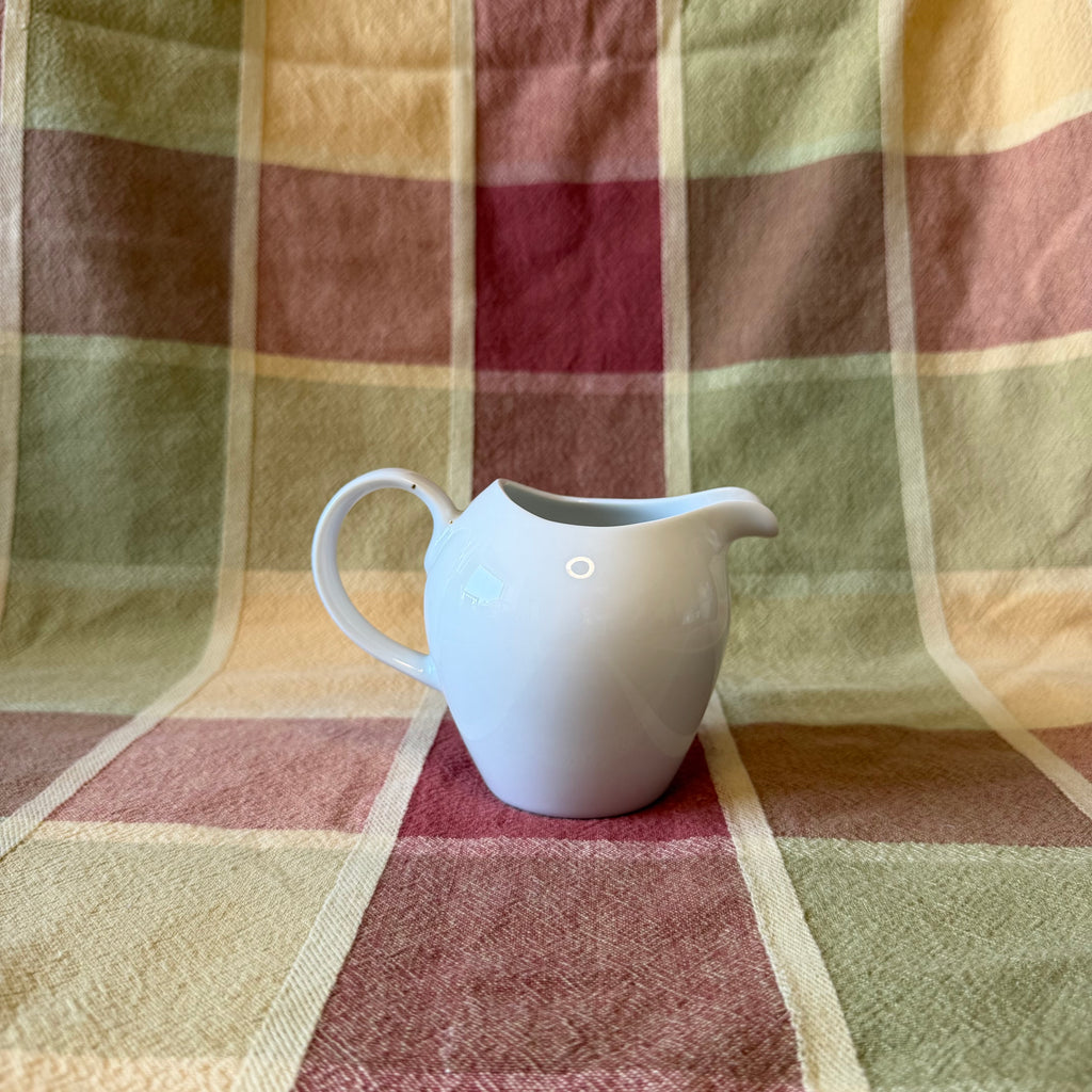 White Ceramic Cream Pitcher Pot