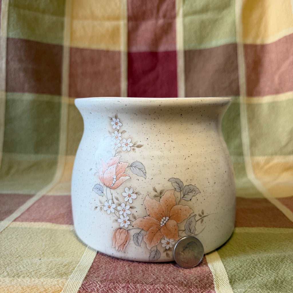 Medium Floral Cookie Jar Pot