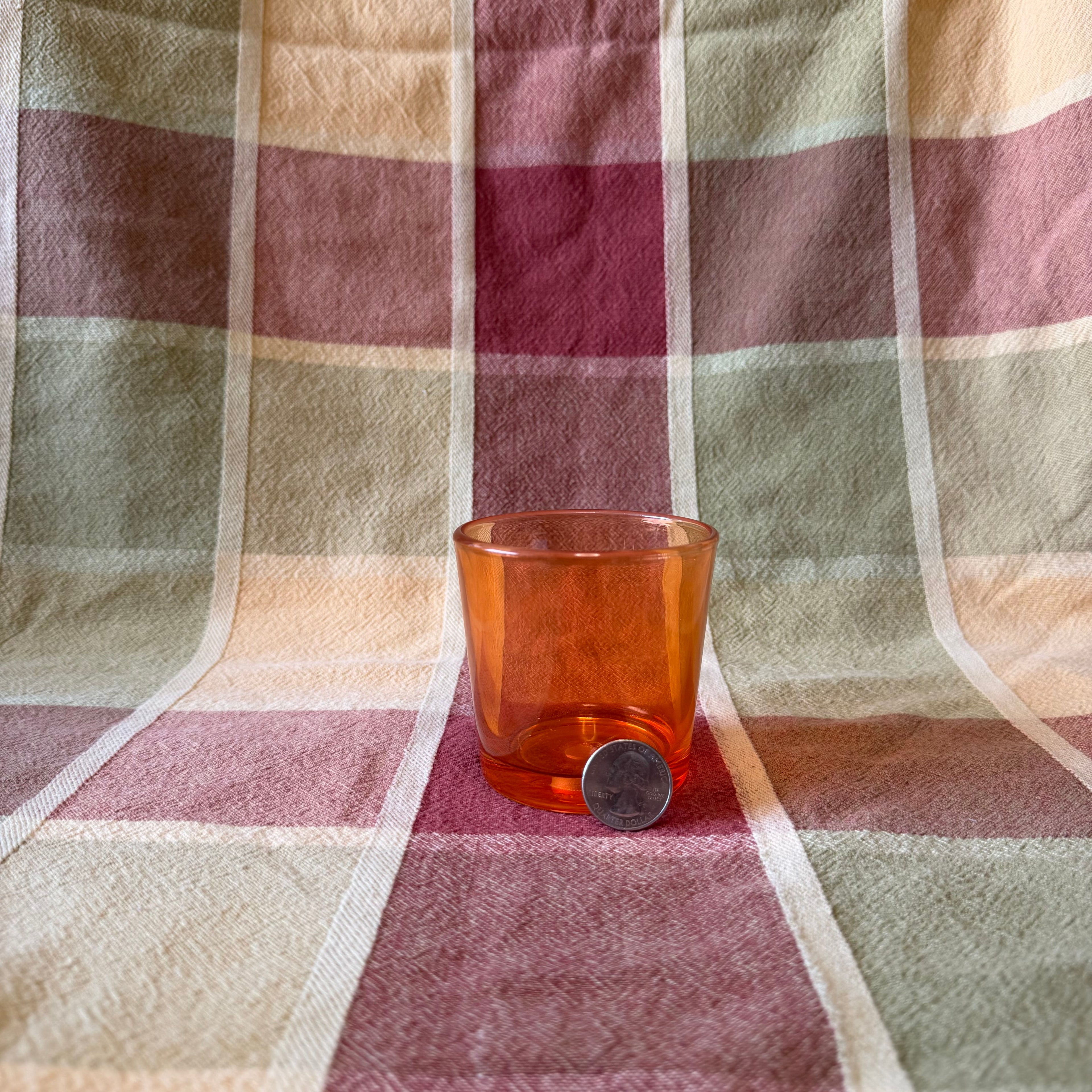 Orange Glass Pot