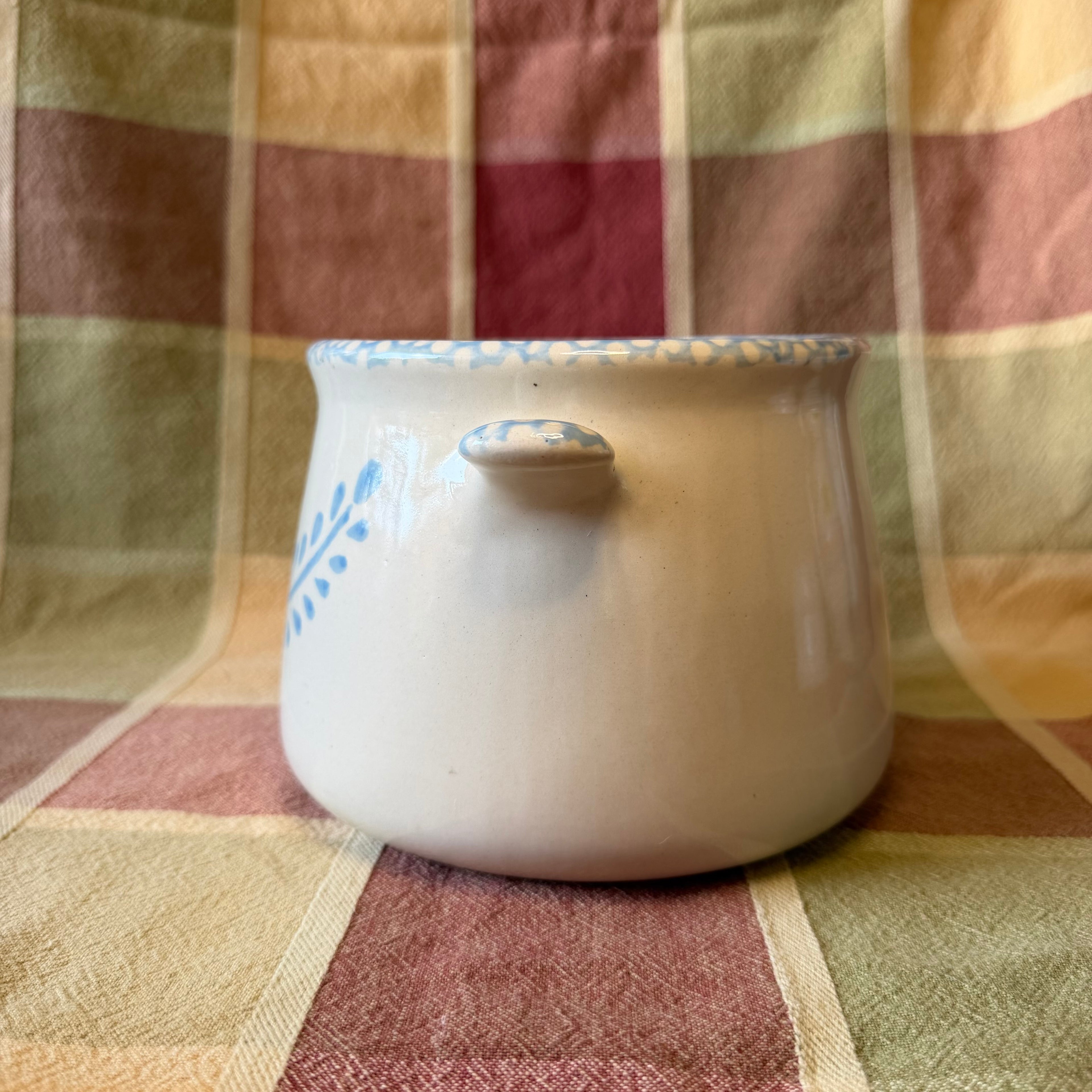 Blue Heart Pot