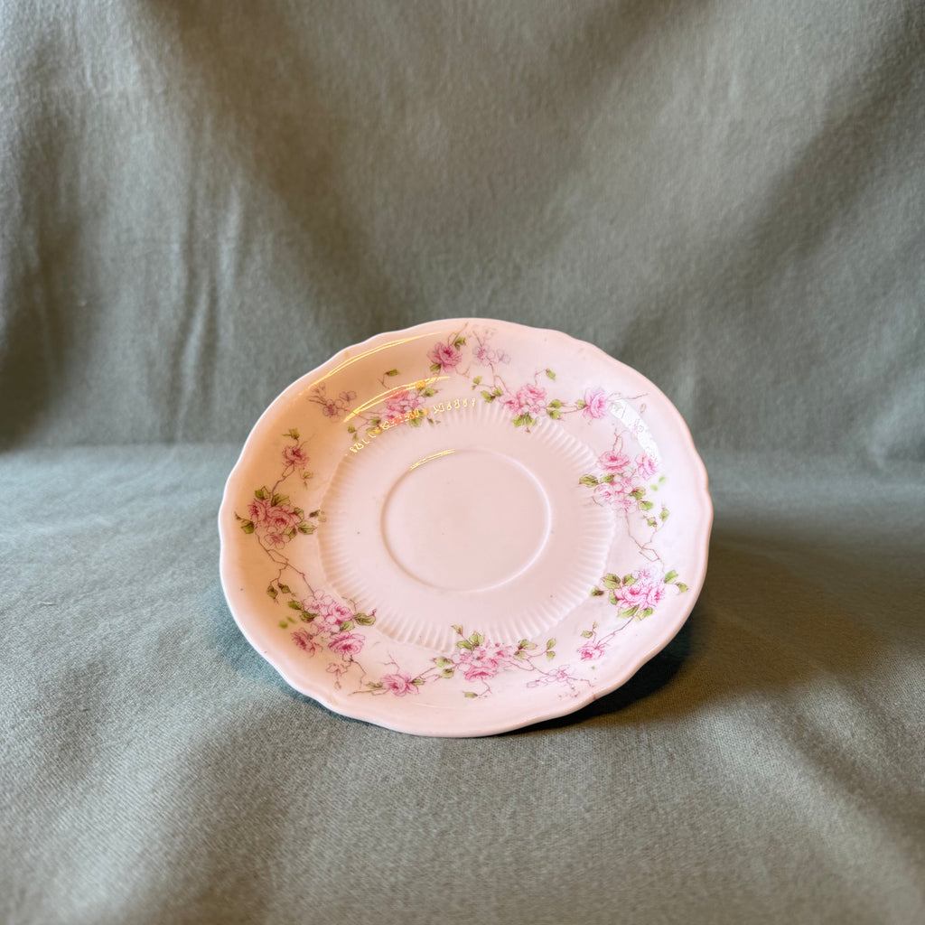 Delicate Rose Teacup Pot and Saucer Drip Tray