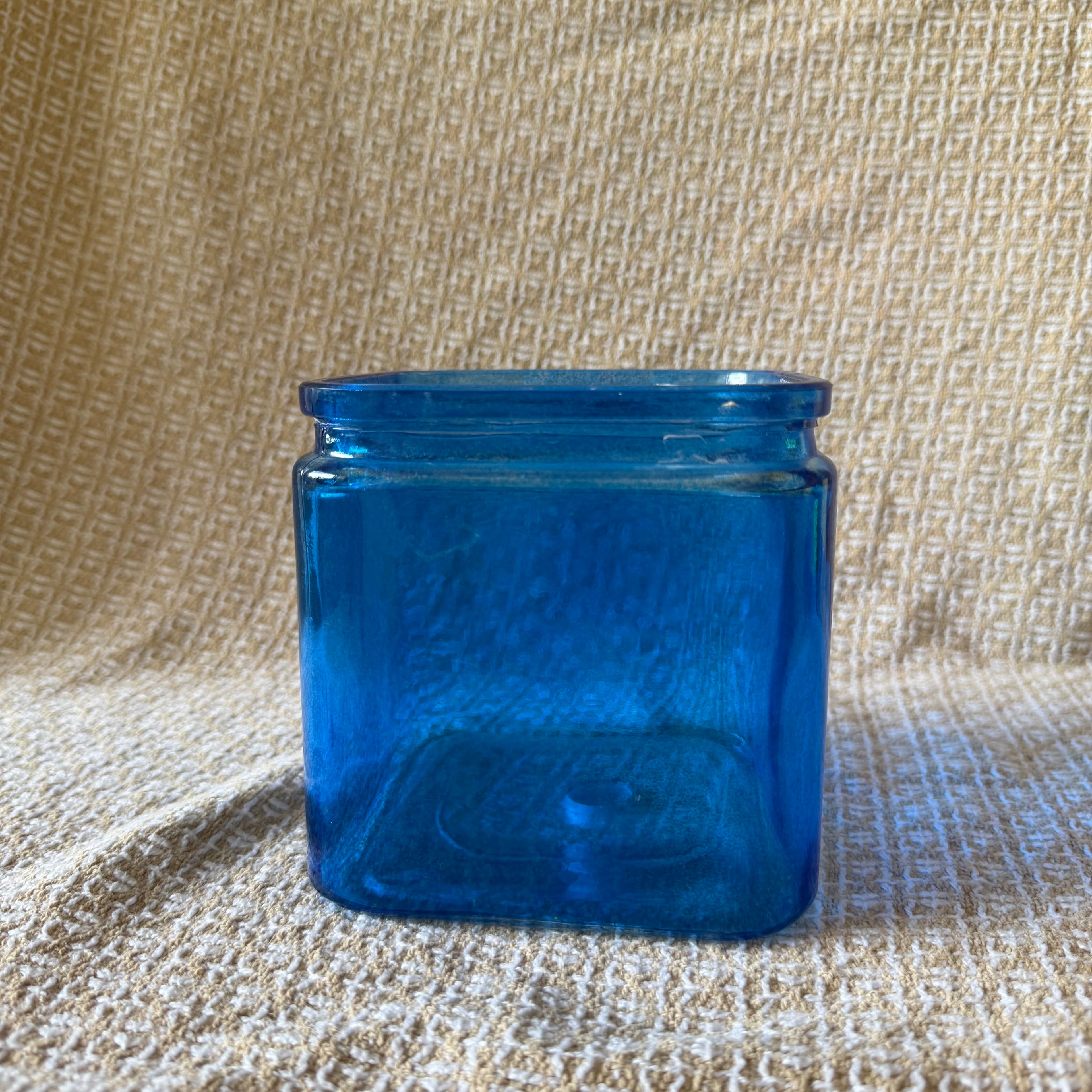 Colorful Glass Block Pot
