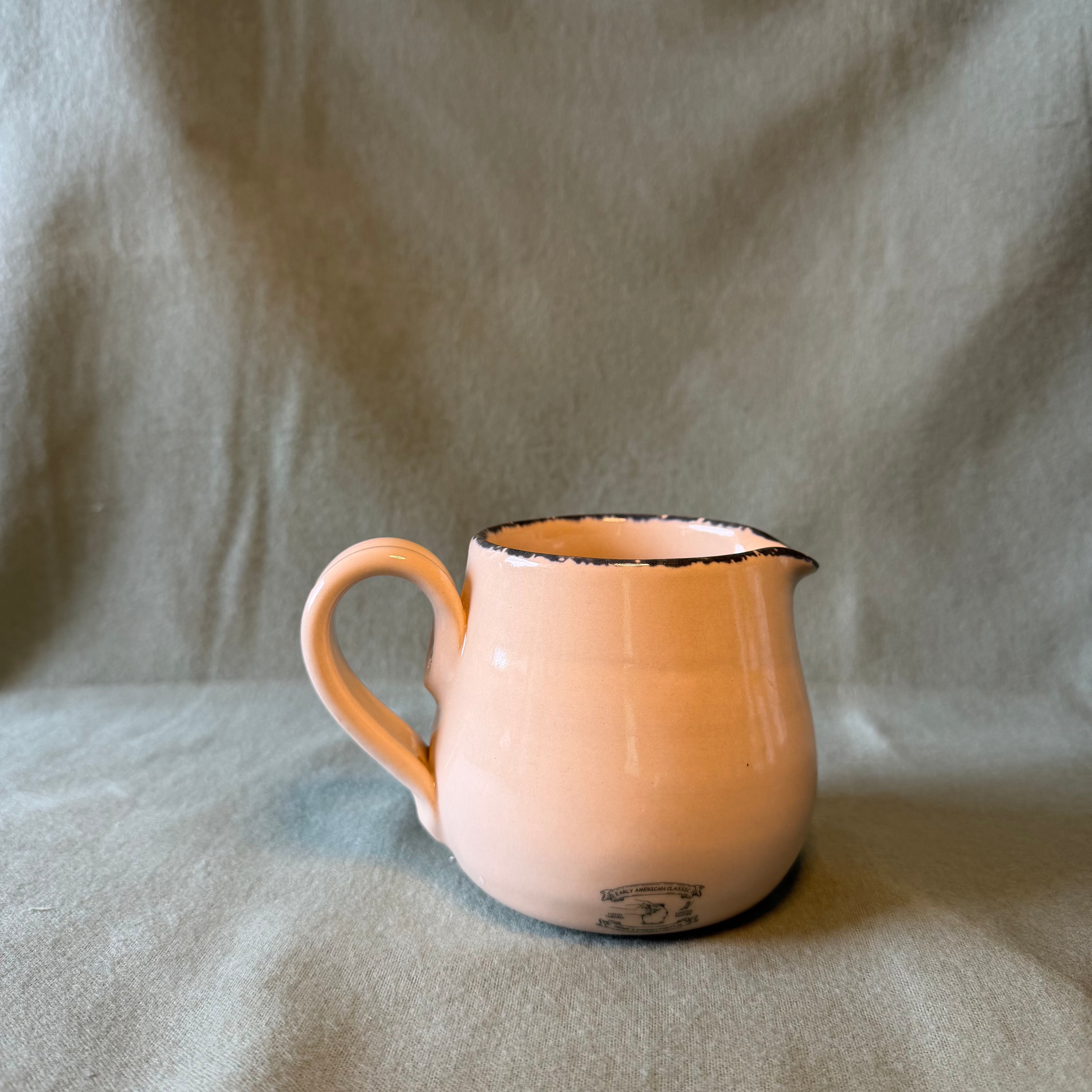 Floral Cream Pitcher Pot