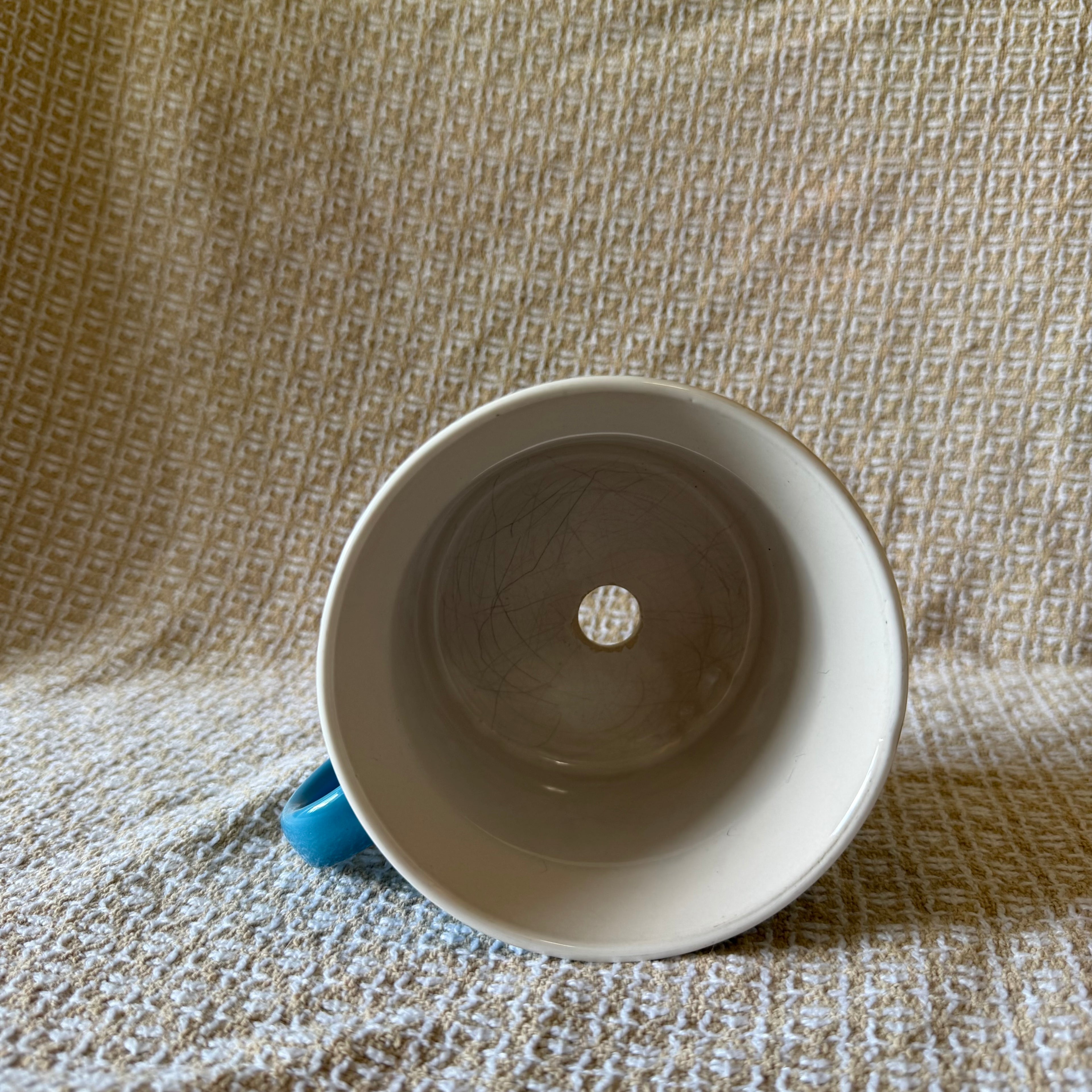 Large Light Blue Mug Pot