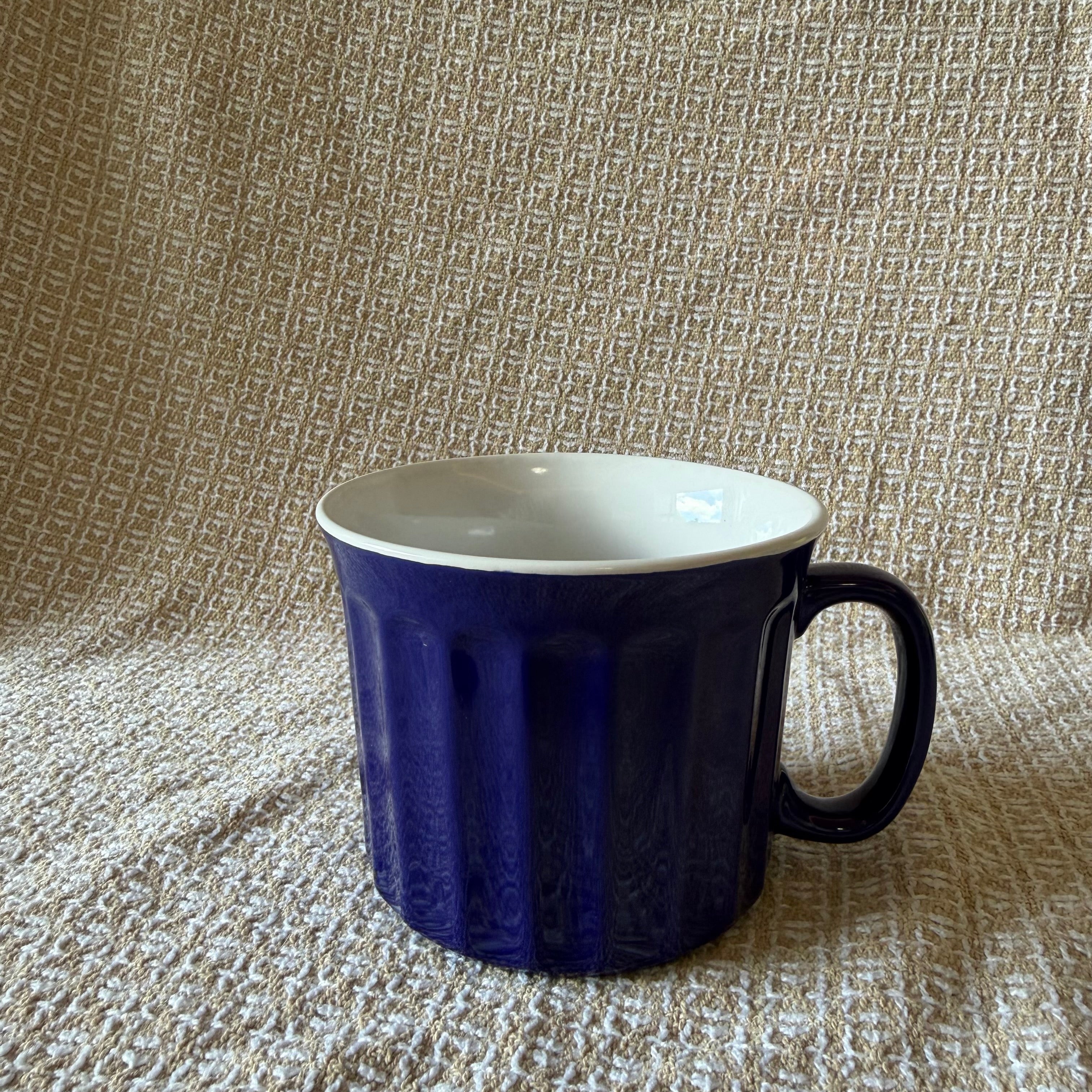 Large Blue Mug Pot