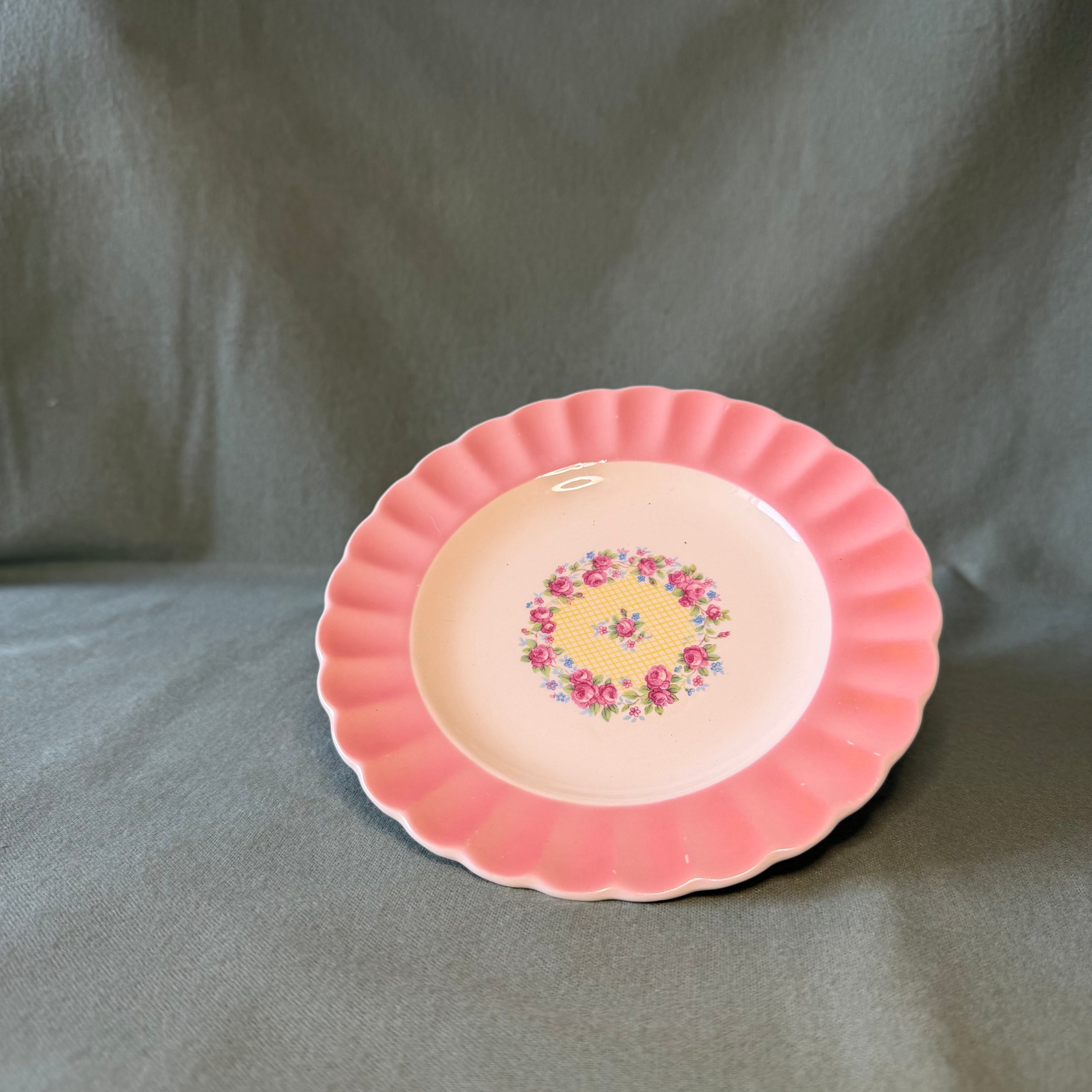 Pink Roses Teacup Pot and Saucer Drip Tray
