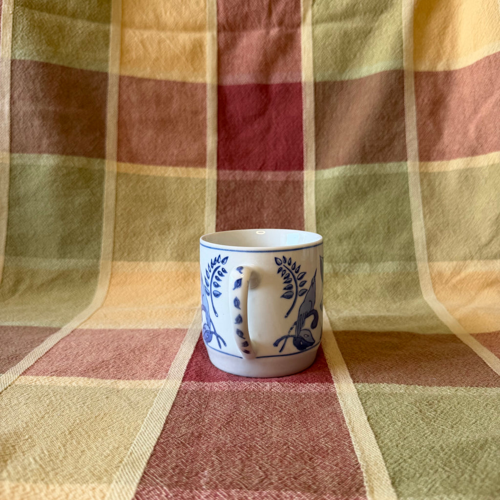 Blue Bird Mug Pot