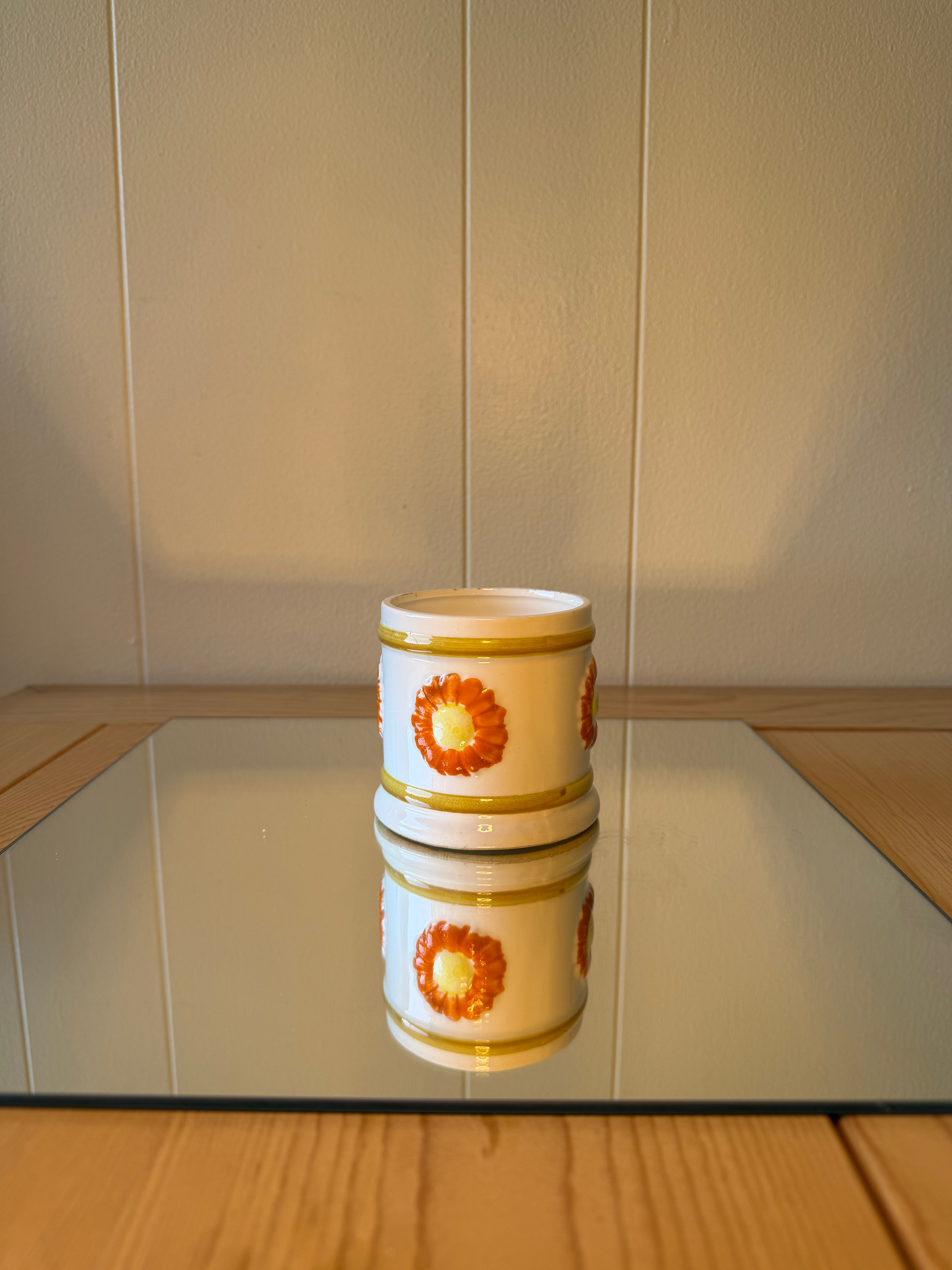Orange and Yellow Flower Cutie Pot