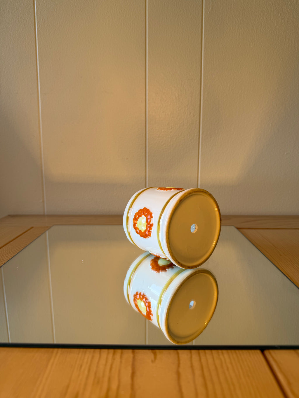 Orange and Yellow Flower Cutie Pot