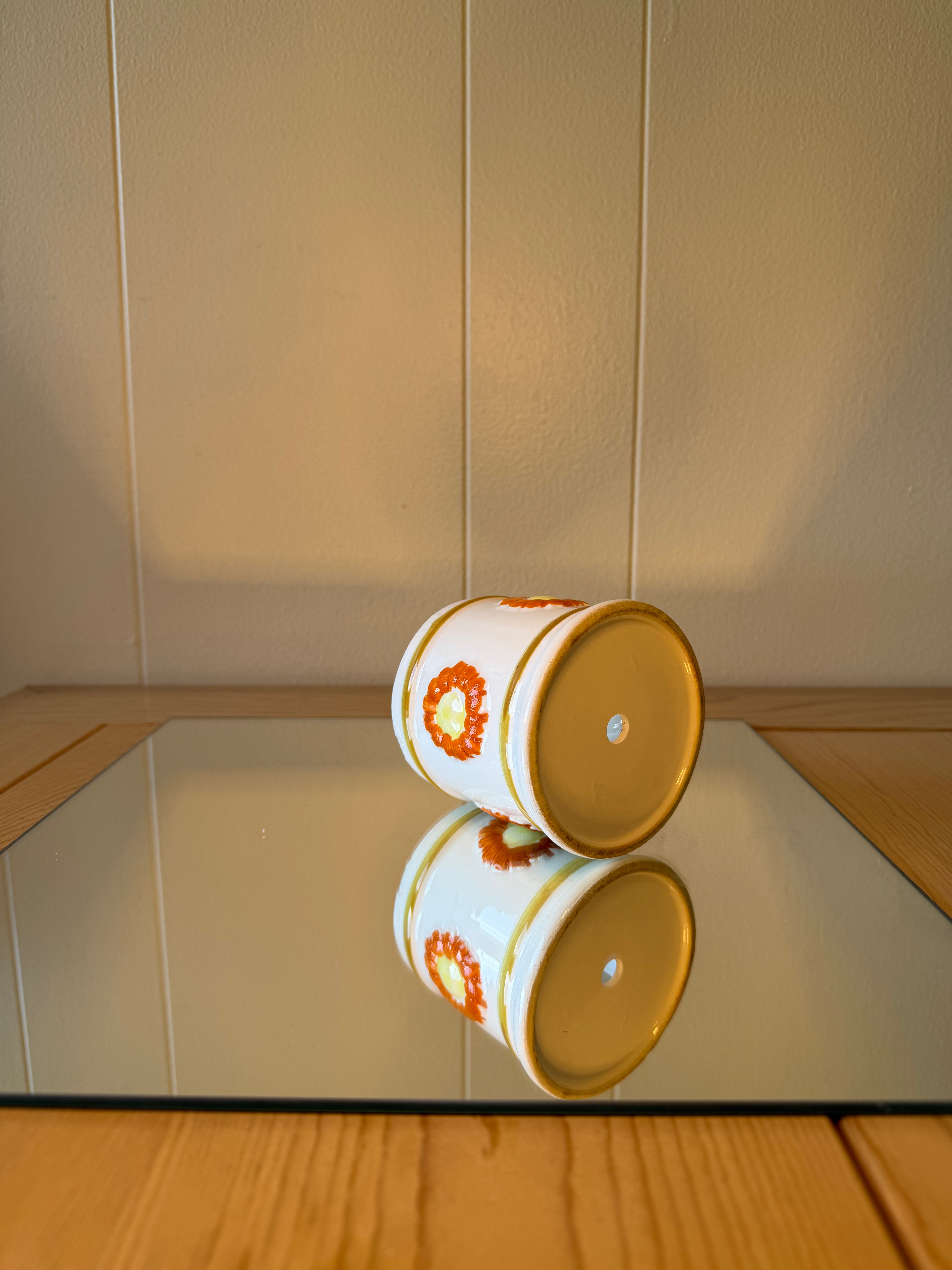 Orange and Yellow Flower Cutie Pot