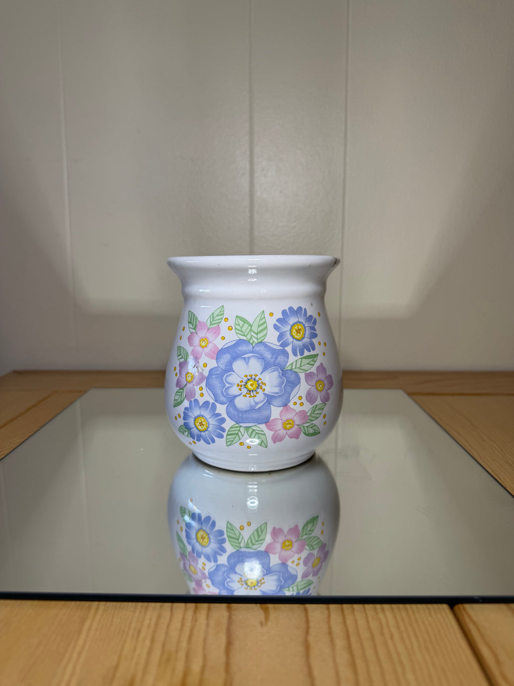 Elegant Floral Upcycled Pot