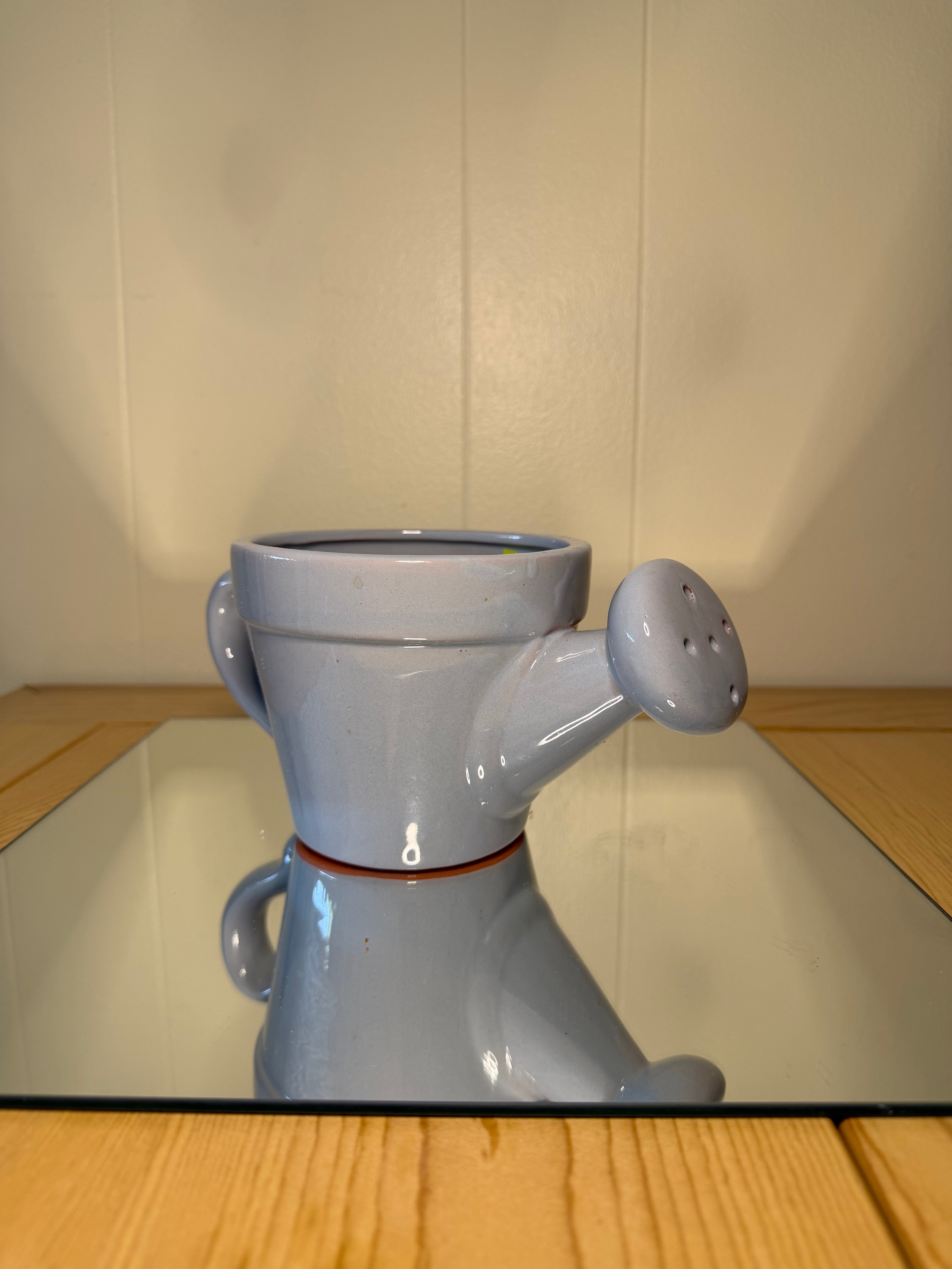 Blue Watering Can Pot