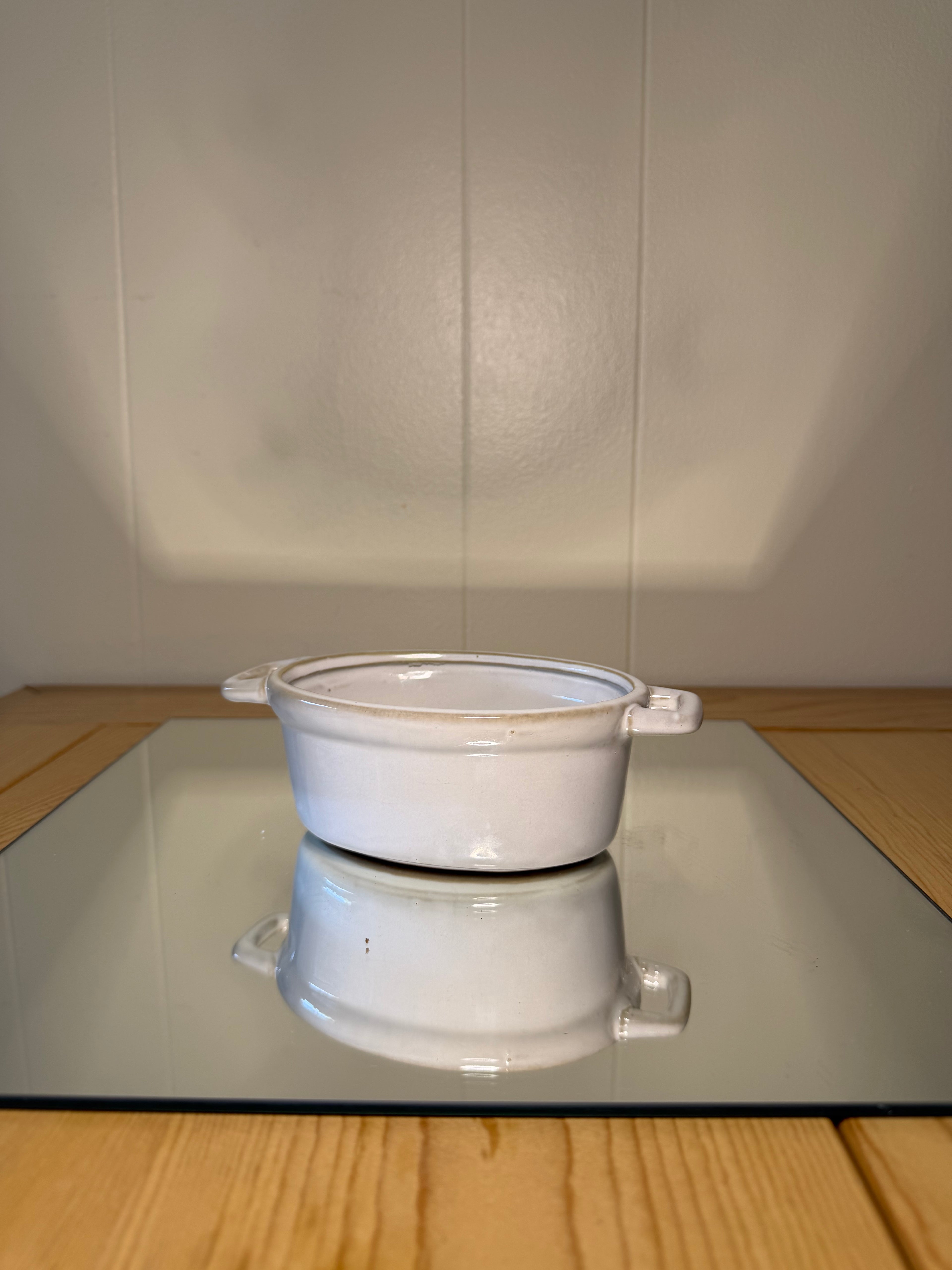 White Mini Crock