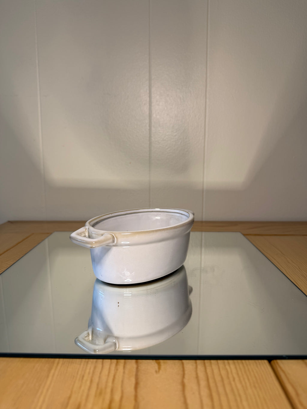 White Mini Crock