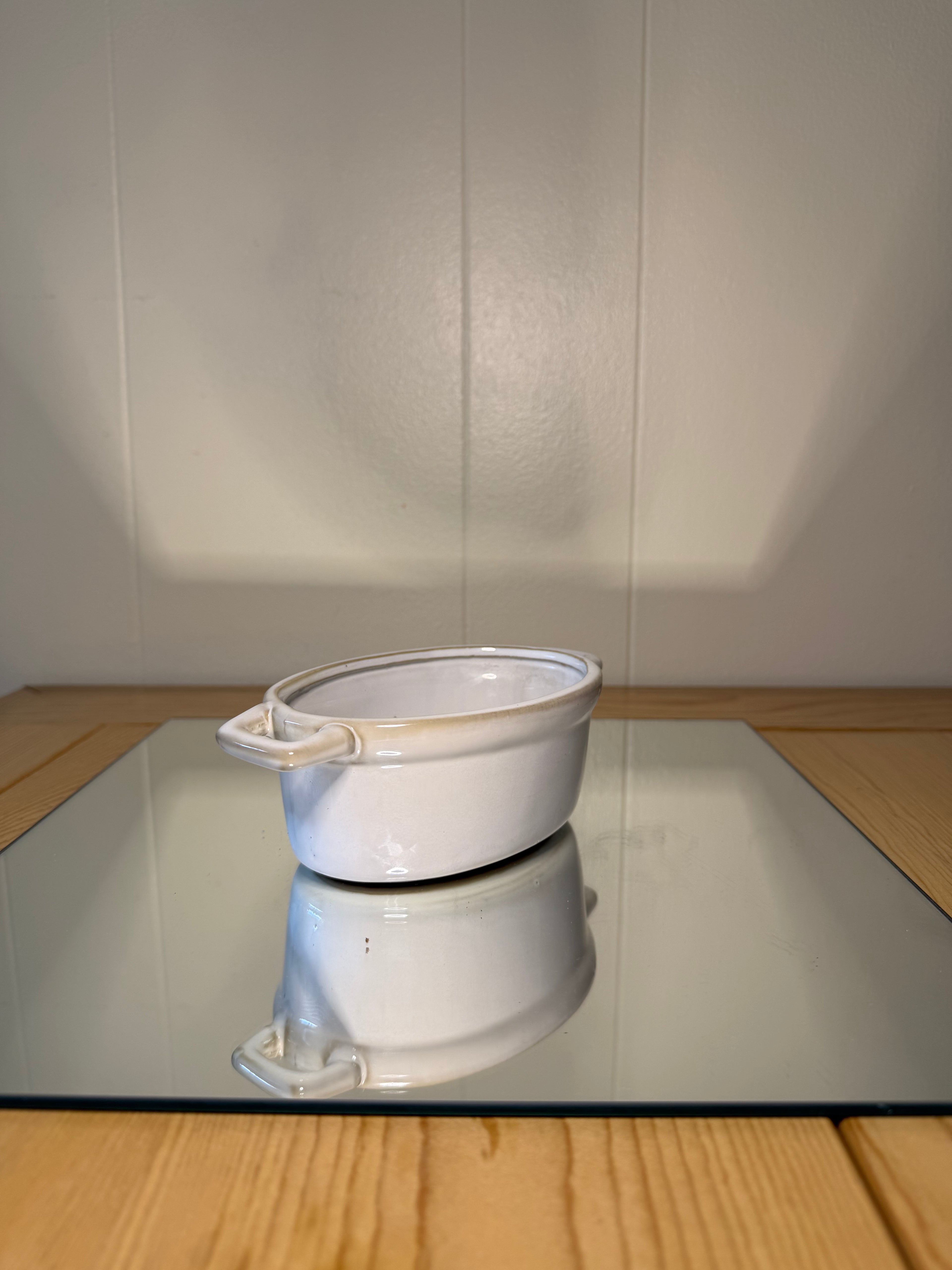 White Mini Crock